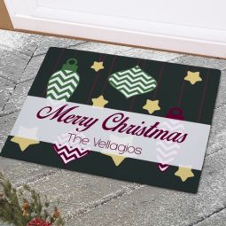 Green Ornaments Doormat